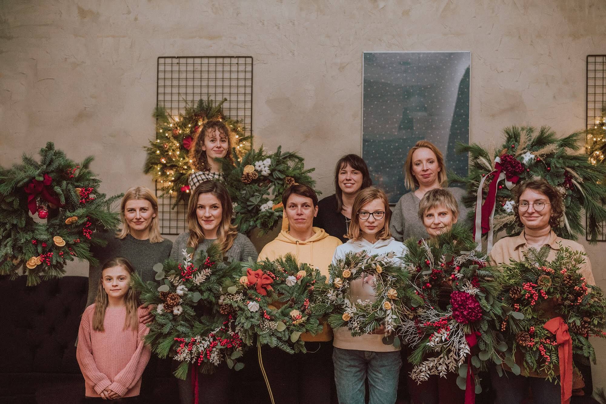 Warsztaty z wianków świątecznych Pracowni Zachwyt